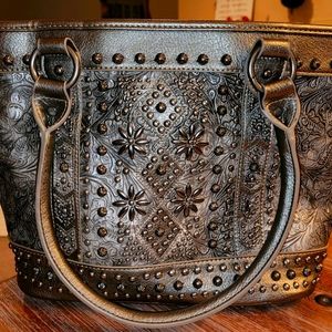 Montana West Genuine Leather Tote Conceal & Carry